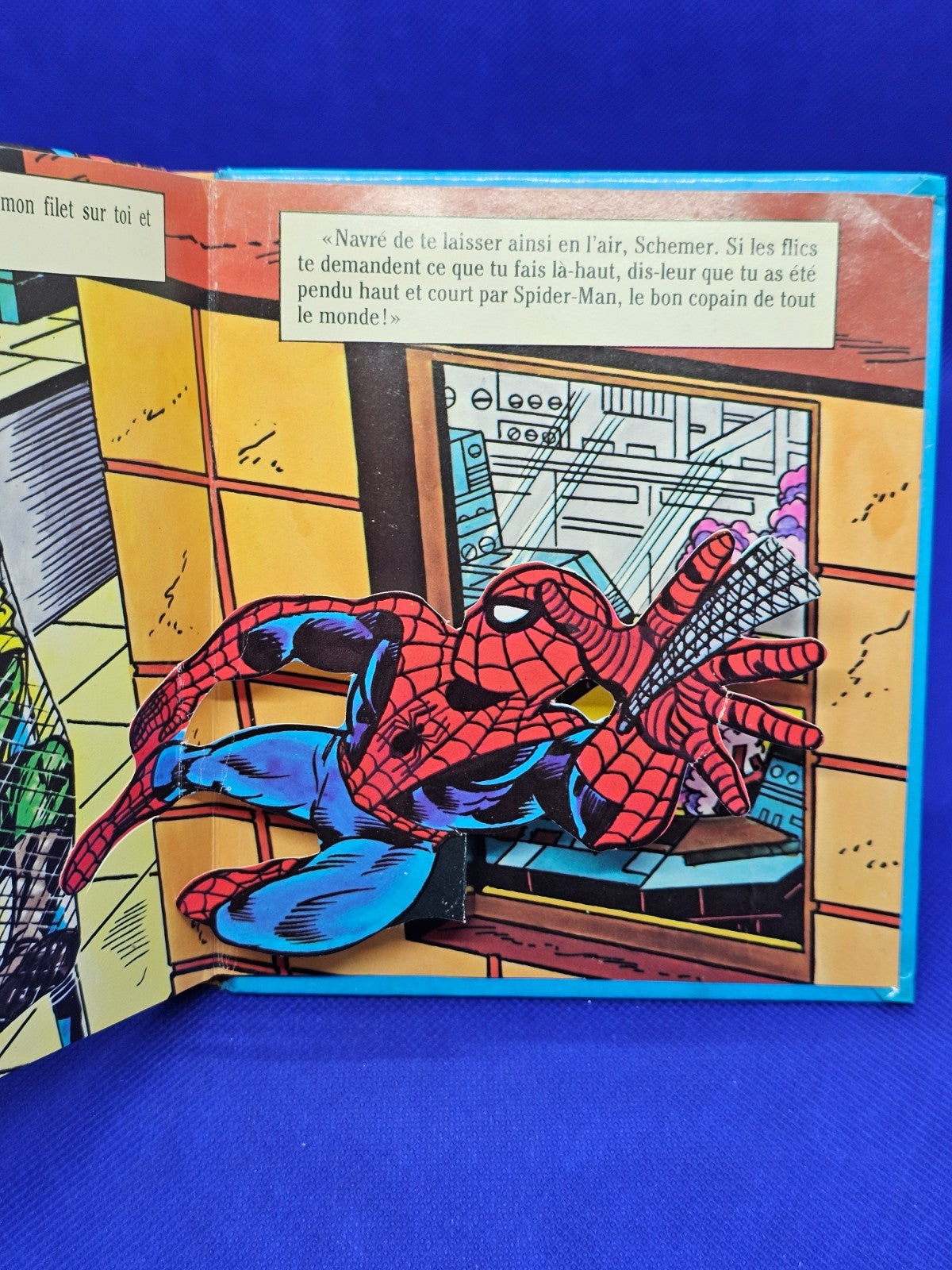 Spider-Man et Schemer le Diabolique Pop-Up Marvel Nathan 1982 Livre Animé7