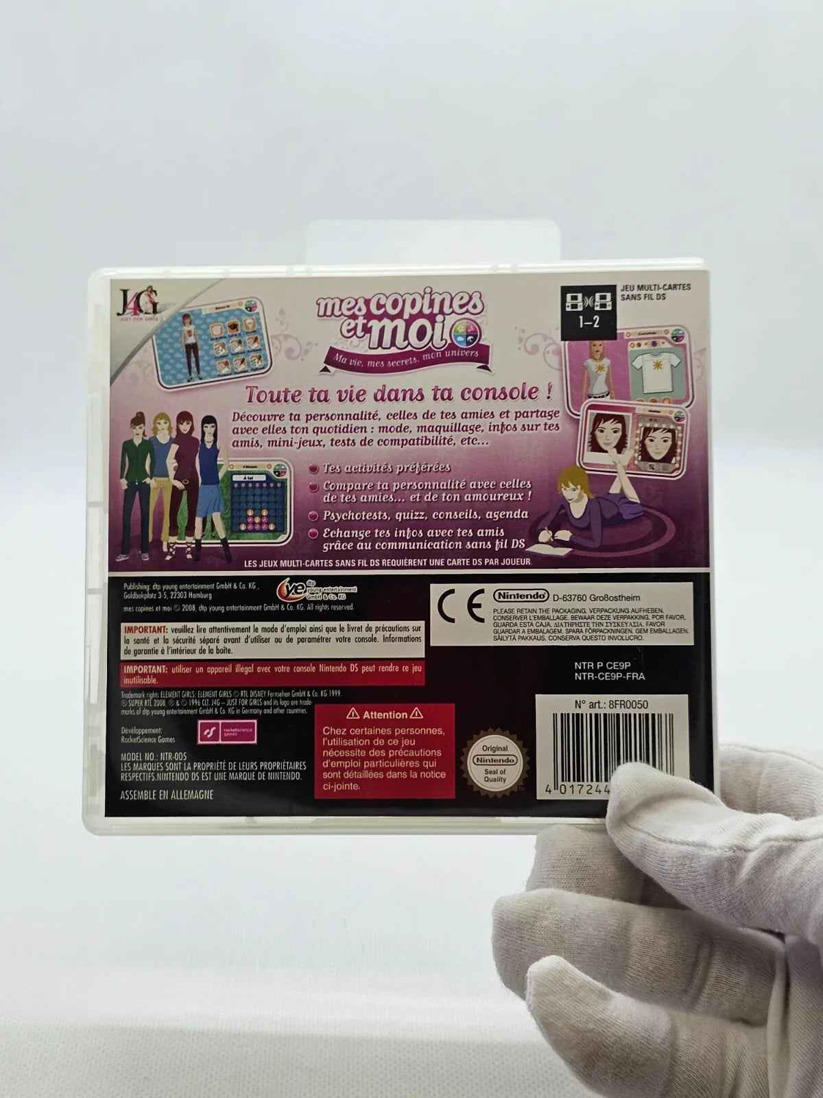 Mes Copines et Moi, Vie & Secrets, Nintendo DS, VEGA, 2008, Sans notice