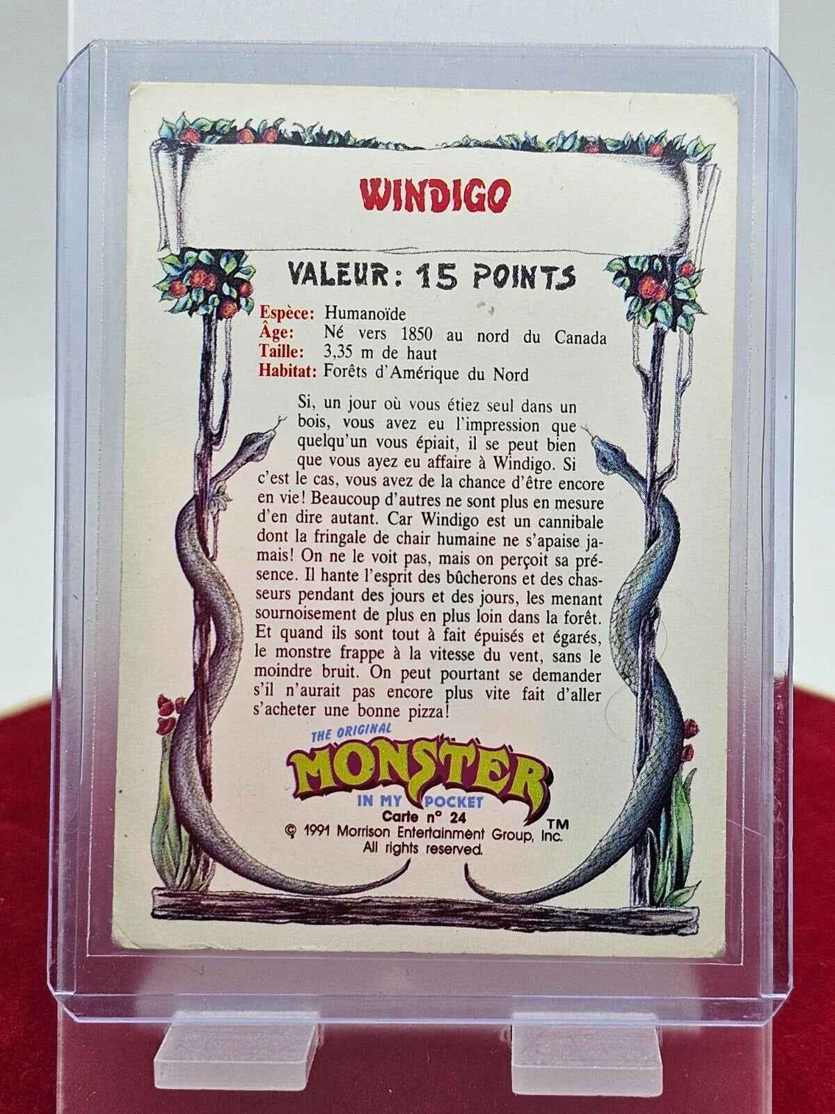 Carte - FR - VF - Monster In My Pocket MIMP - Windigo