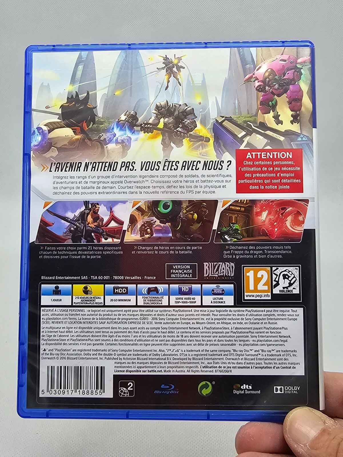 Overwatch Origins Edition, PS4, Blizzard, 2016, VF