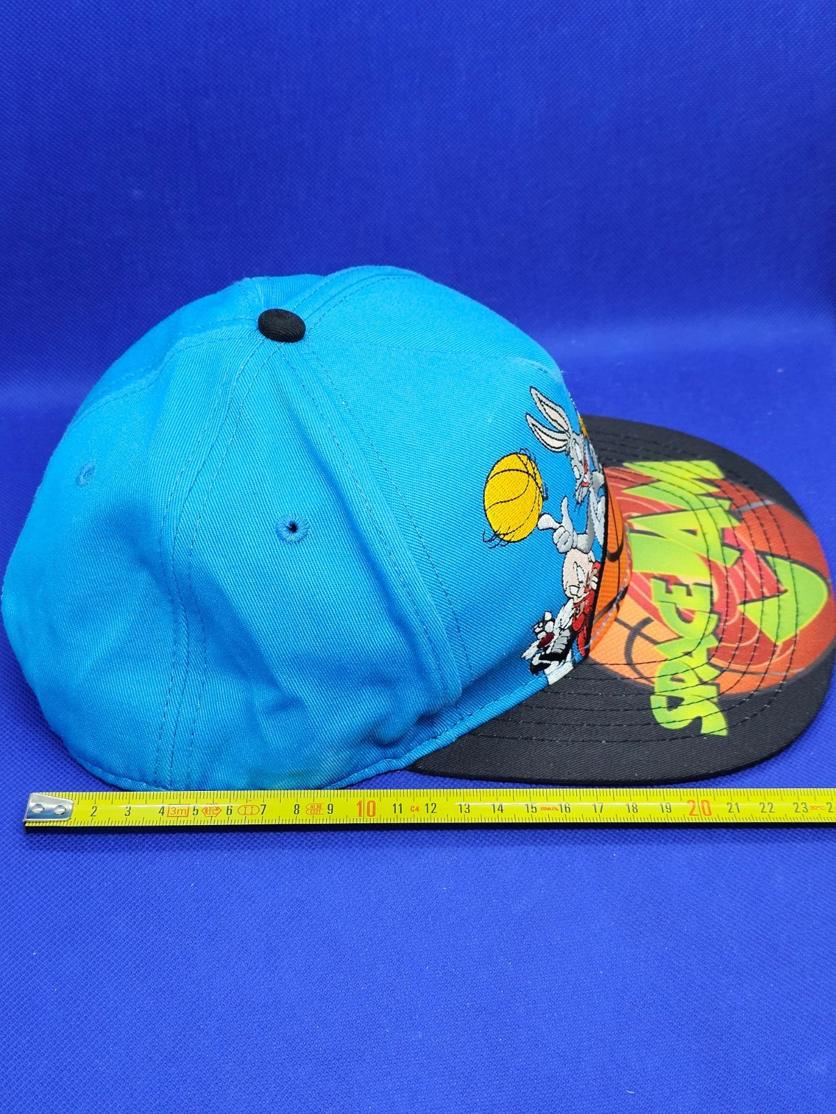 Casquette Space Jam Tunes Squad Bugs Bunny Snapback Vintage Bleu Noir7