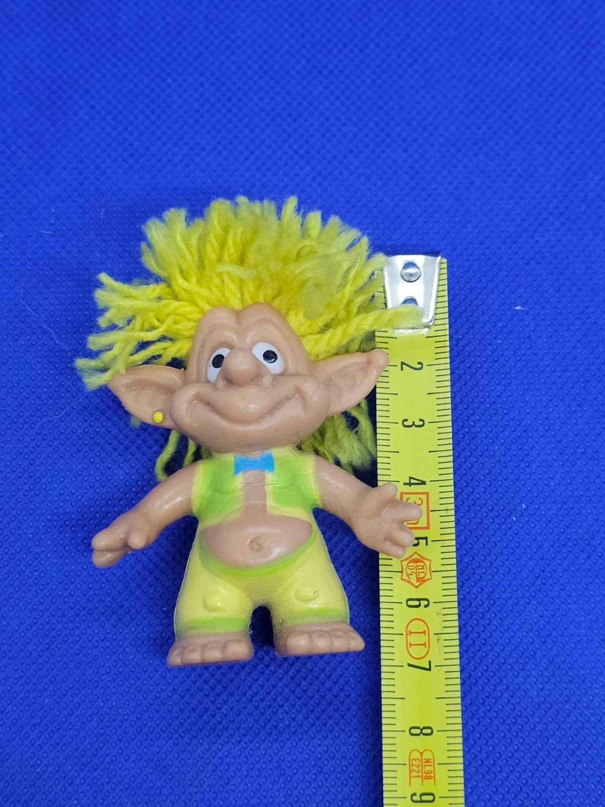 Troll vintage Star Toys International cheveux jaunes Espagne années 90 7 cm