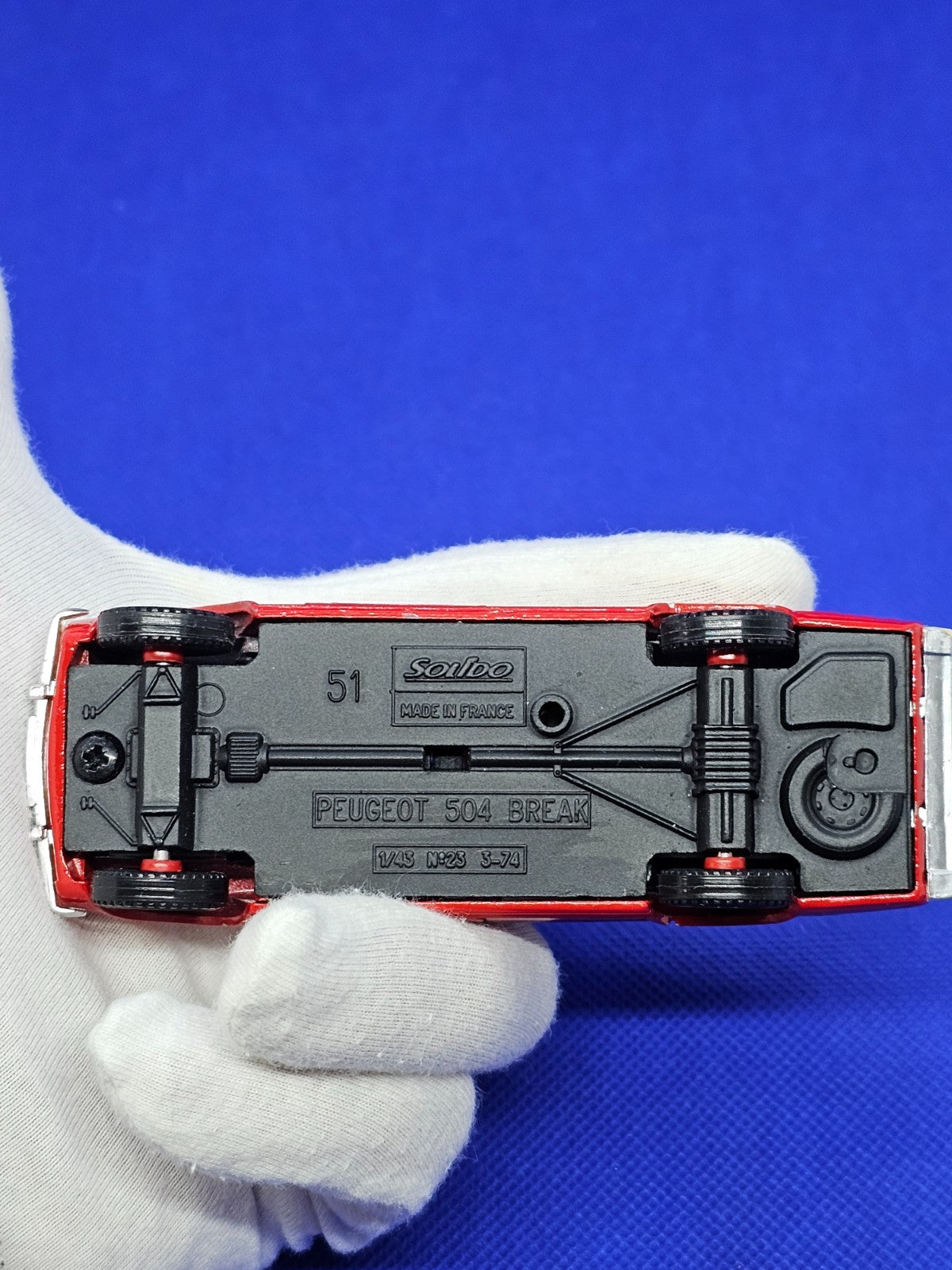 Peugeot 504 Break Pompiers SDIS Solido 1974 143 Made in France4