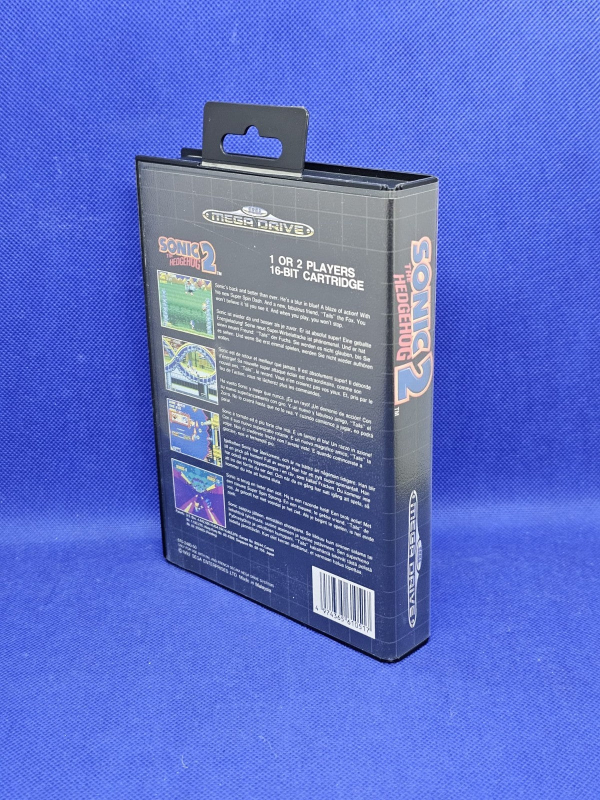 Sonic the Hedgehog 2 Sega Mega Drive PAL Complet Boîte Notice 19922