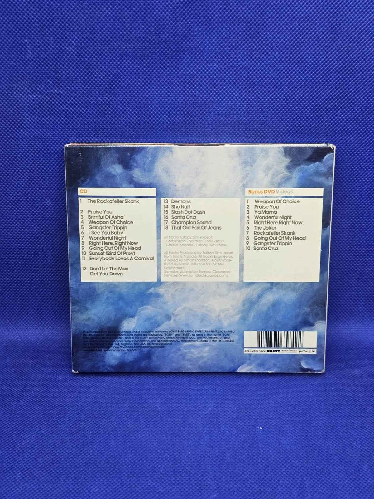 Fatboy Slim The Greatest Hits Why Try Harder Limited Edition CD DVD 2006