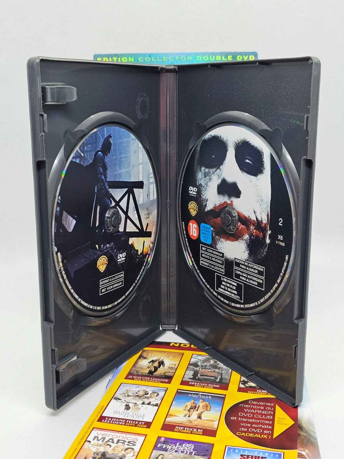 DVD The Dark Knight, Édition Collector Cartonnée 2 DVD, Nolan, Batman, 2008