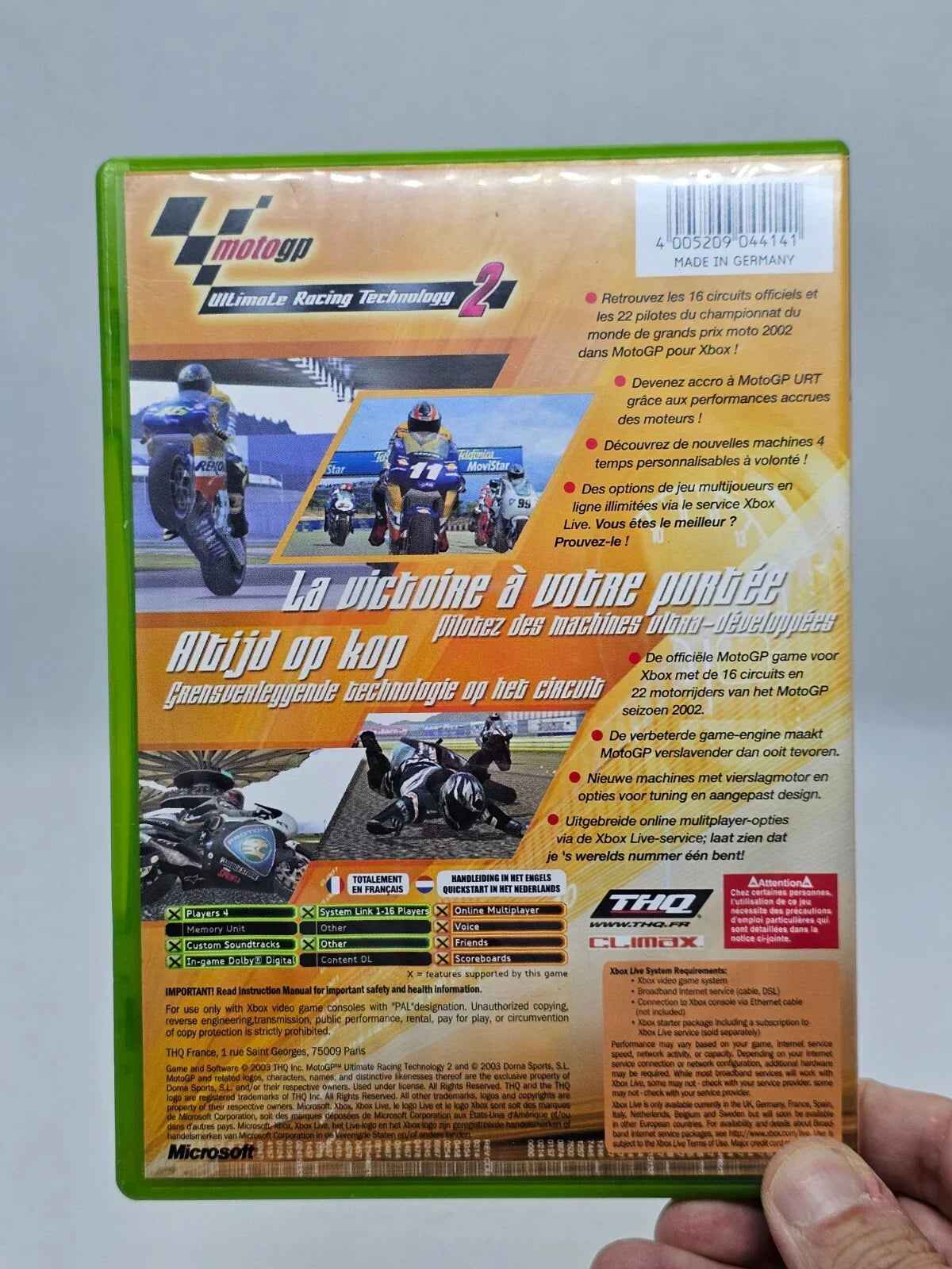 MotoGP Ultimate Racing Technology 2, Xbox, THQ, 2003, Version PAL Complet