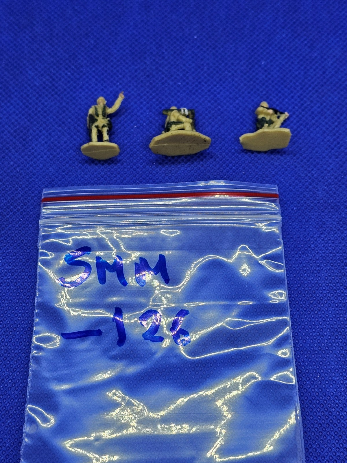 Lot 3 Figurines Soldats Désert Micro Machines Galoob Années 19901