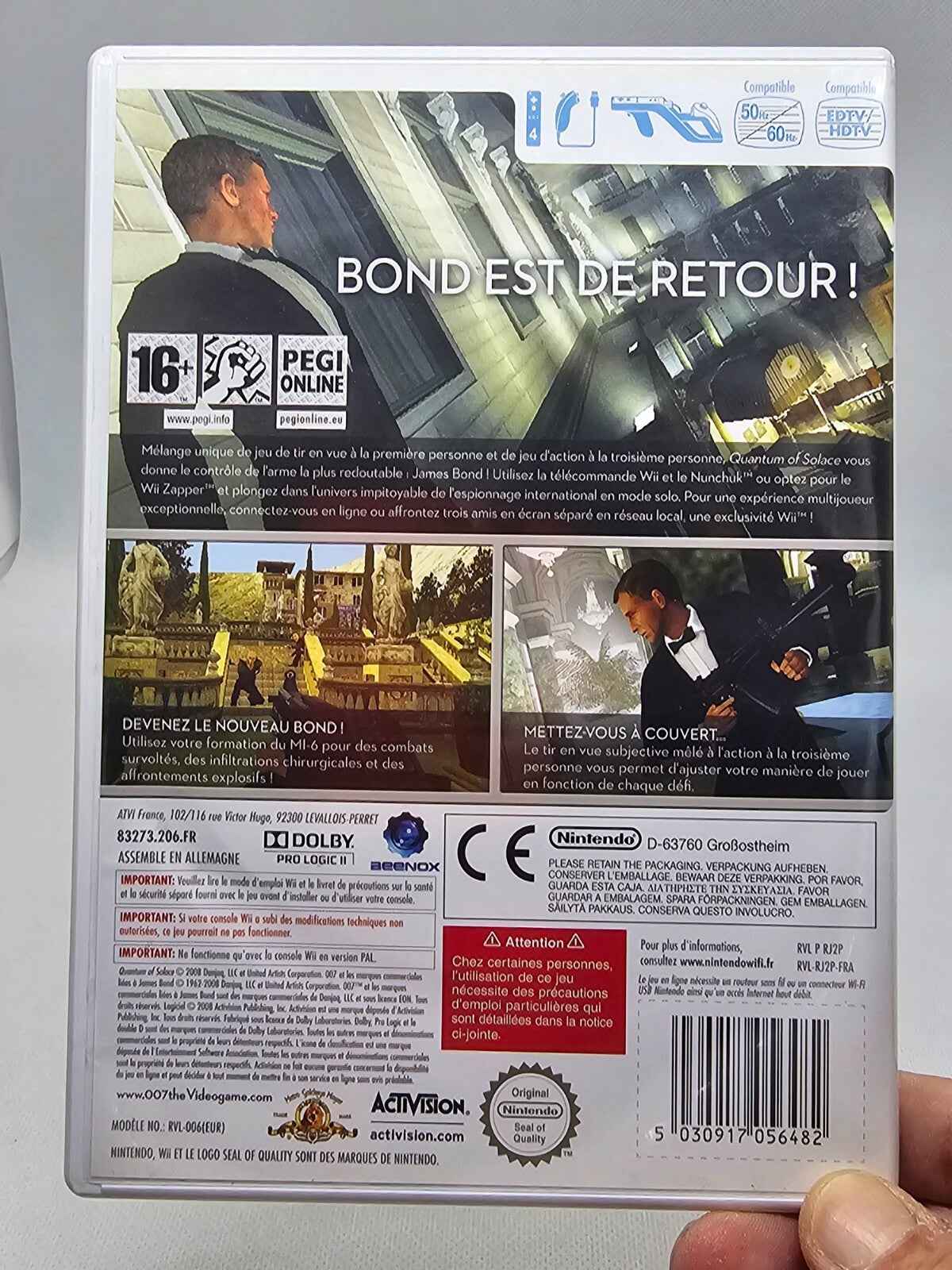 007 Quantum of Solace, Wii, Activision, 2008, VF Complet