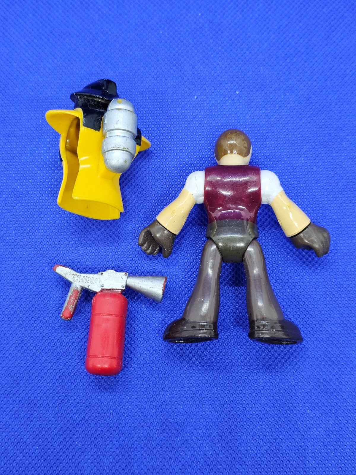 Lot Imaginext Pompier + Bandit, FisherPrice, 2013, Figurines 7 cm + Accessoires4