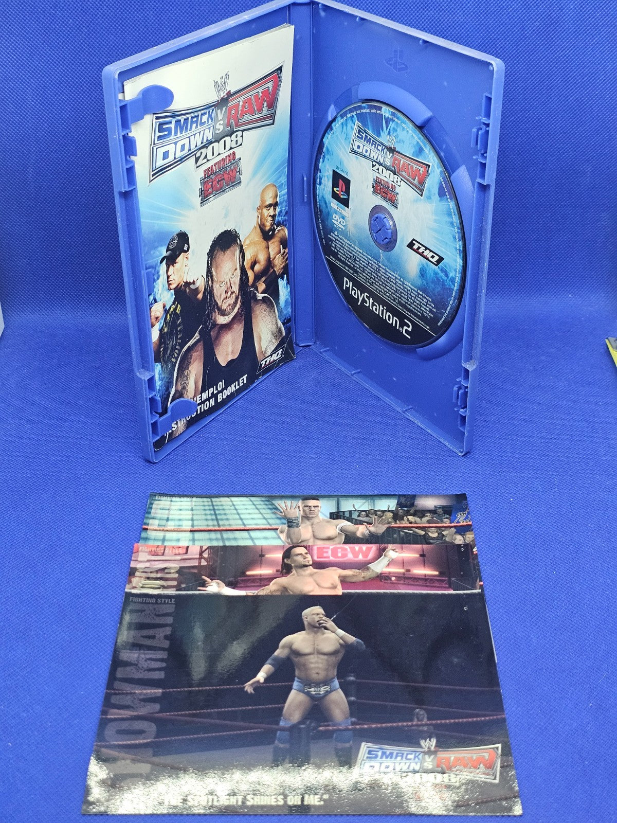 WWE SmackDown vs Raw 2008 featuring ECW PlayStation 2 PS2 PAL THQ 2007 Complet2