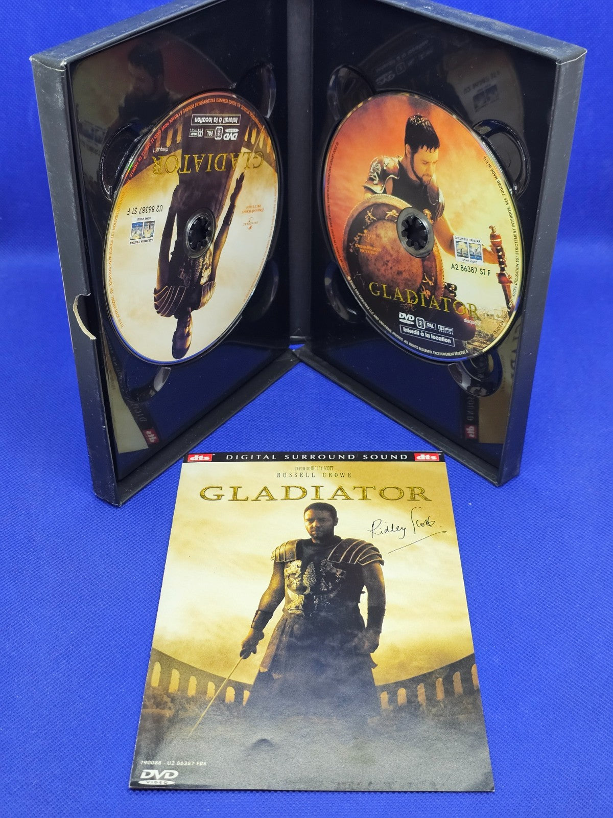 Gladiator Édition Collector 2 DVD DTS Ridley Scott Russell Crowe 20012