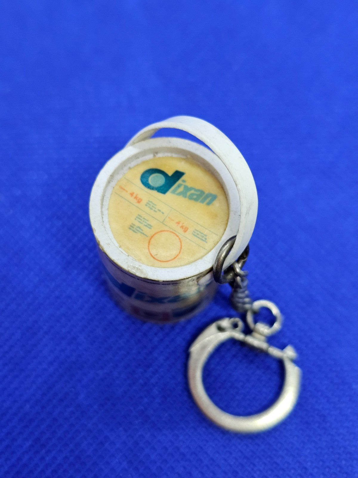 Porteclés Vintage Dixan Publicitaire, Miniature Lessive, 4 cm2