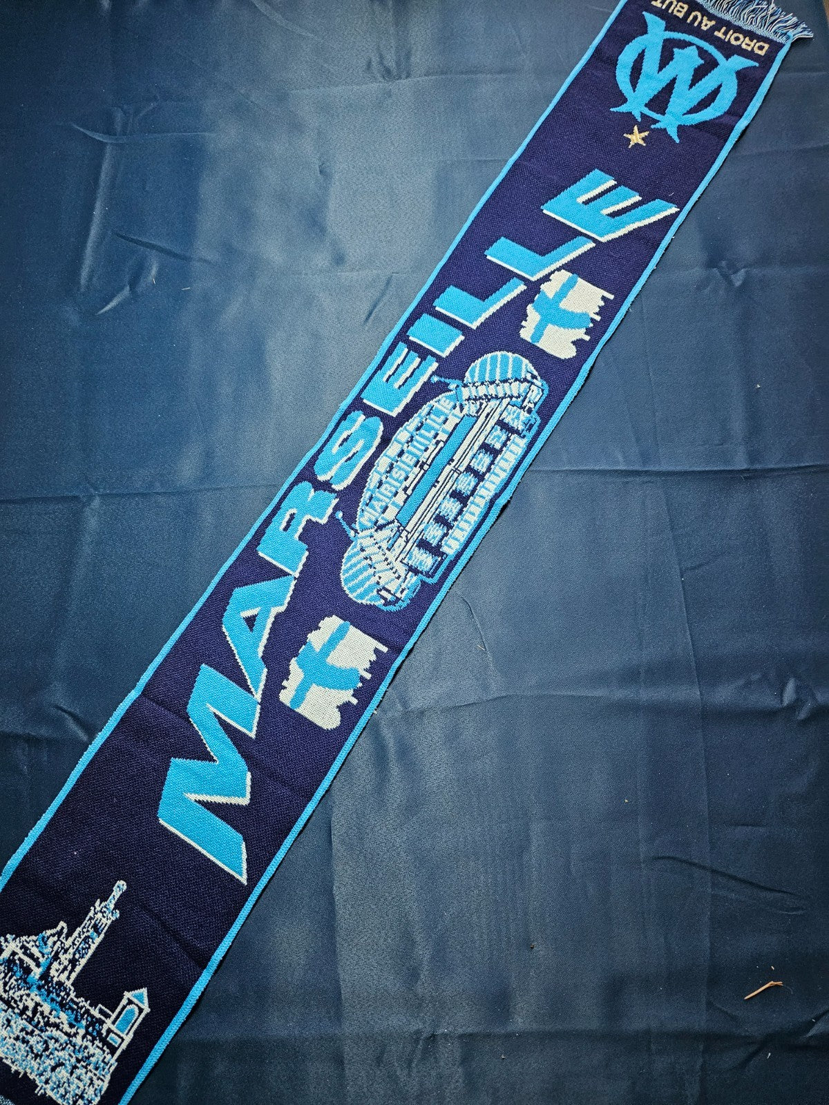 Écharpe Supporter Olympique De Marseille OM - Vintage, Unisexe, Club Français