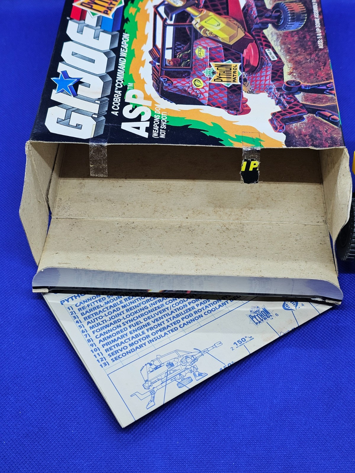 GI Joe Cobra ASP Python Patrol Hasbro 1989 véhicule militaire vintage complet10