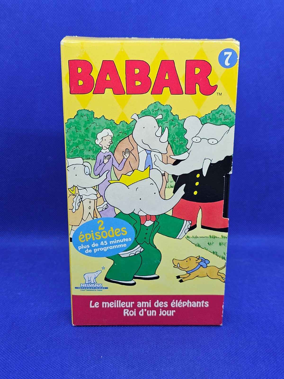 Babar VHS volume 7 Le meilleur ami des éléphants Roi d’un jour SECAM