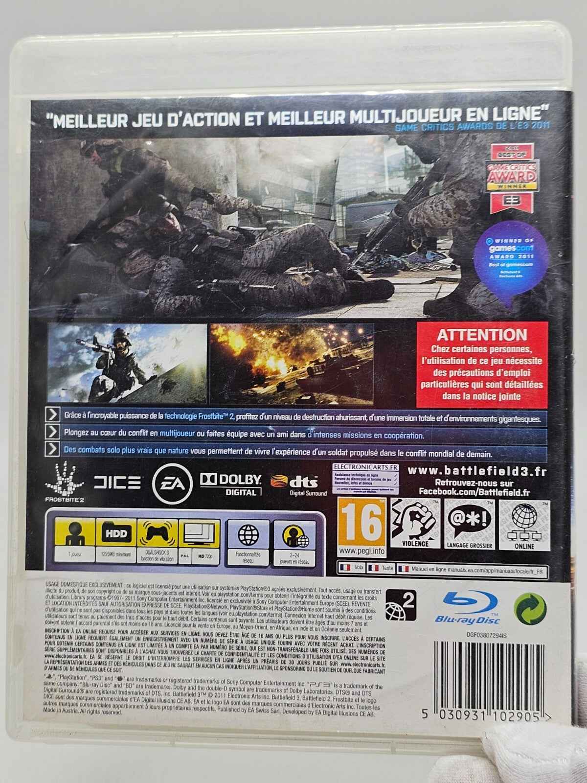Battlefield 3, FPS Guerre Moderne, PS3, EA DICE, 2011