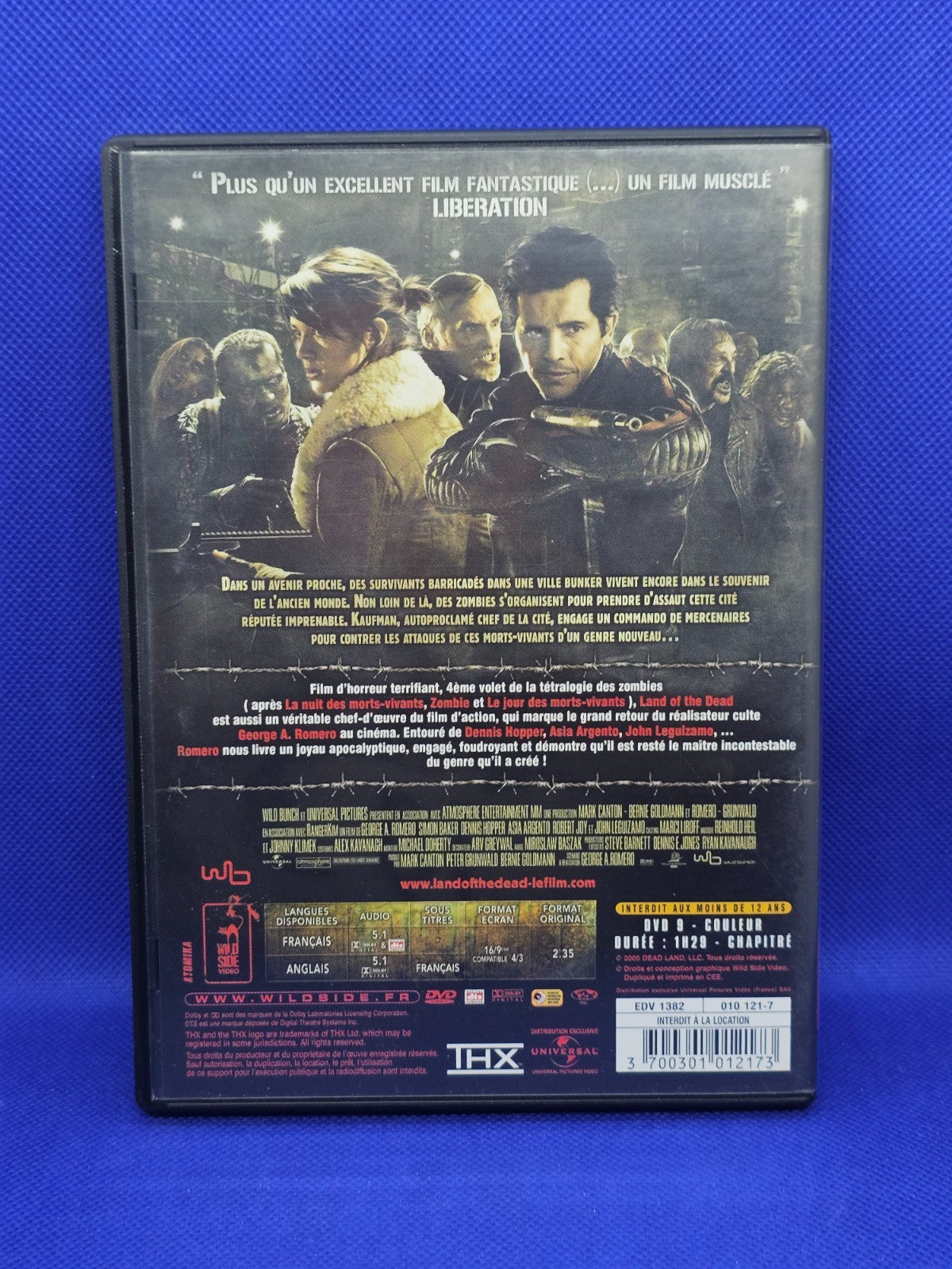 Land of the Dead Le Territoire des Morts DVD George A Romero Wild Side 20051