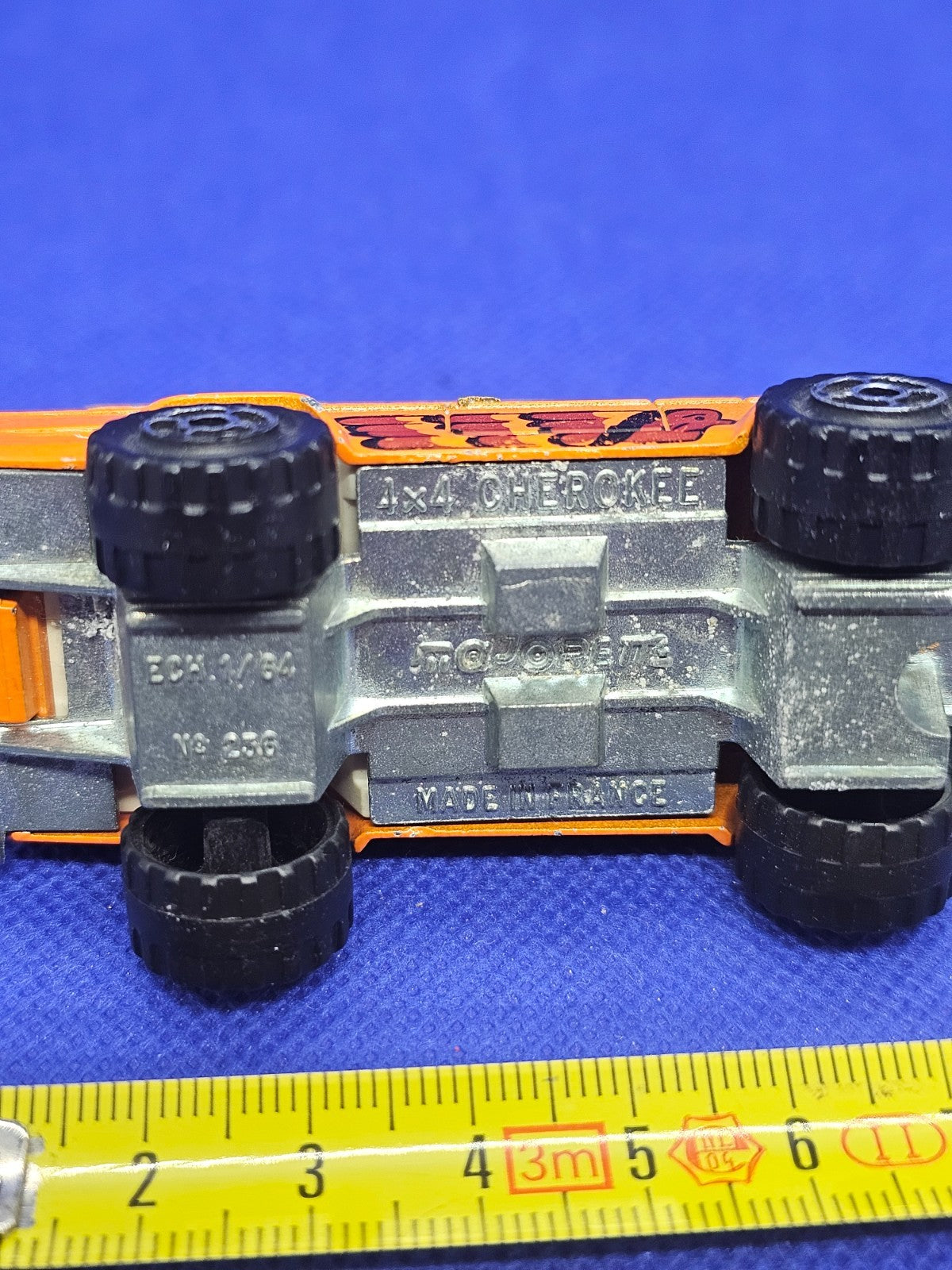 Jeep Cherokee 4x4 Big Chief Majorette N°236 France 164 Orange 7 cm6