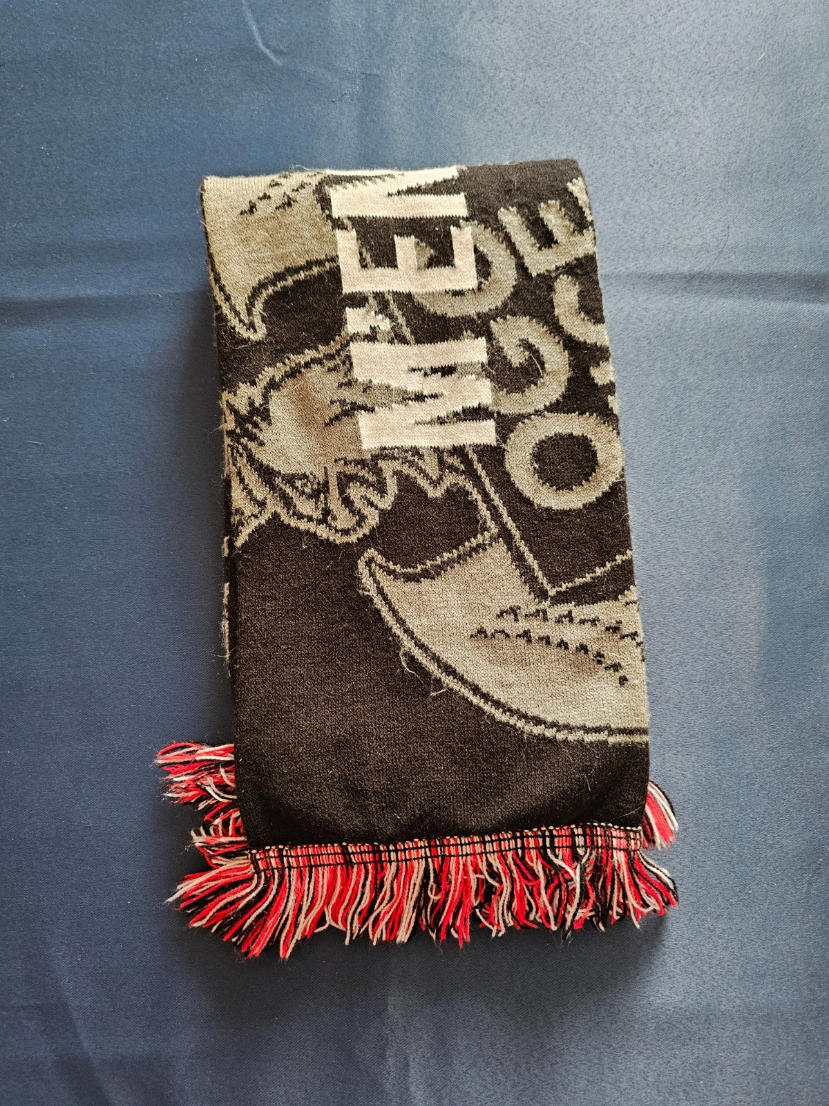 Écharpe OGC Nice Métropole Nice Côte d’Azur Supporter Football Rouge Noir4