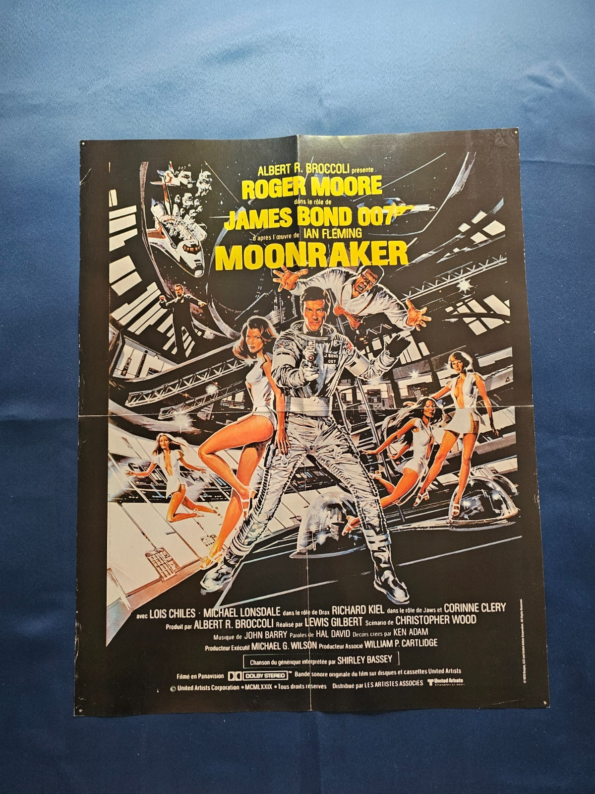 Poster James Bond 007 Rien que pour vos yeux Moonraker Roger Moore United Artist3