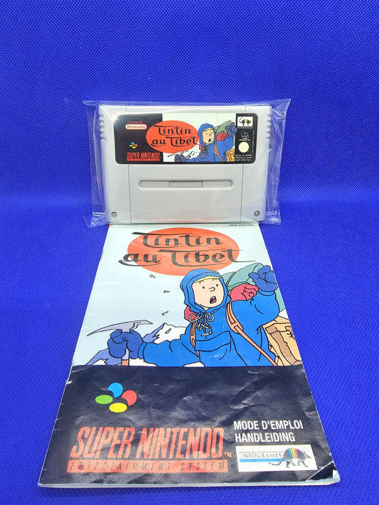 Tintin au Tibet Super Nintendo SNES PAL FAH Cartouche Officielle Infogrames