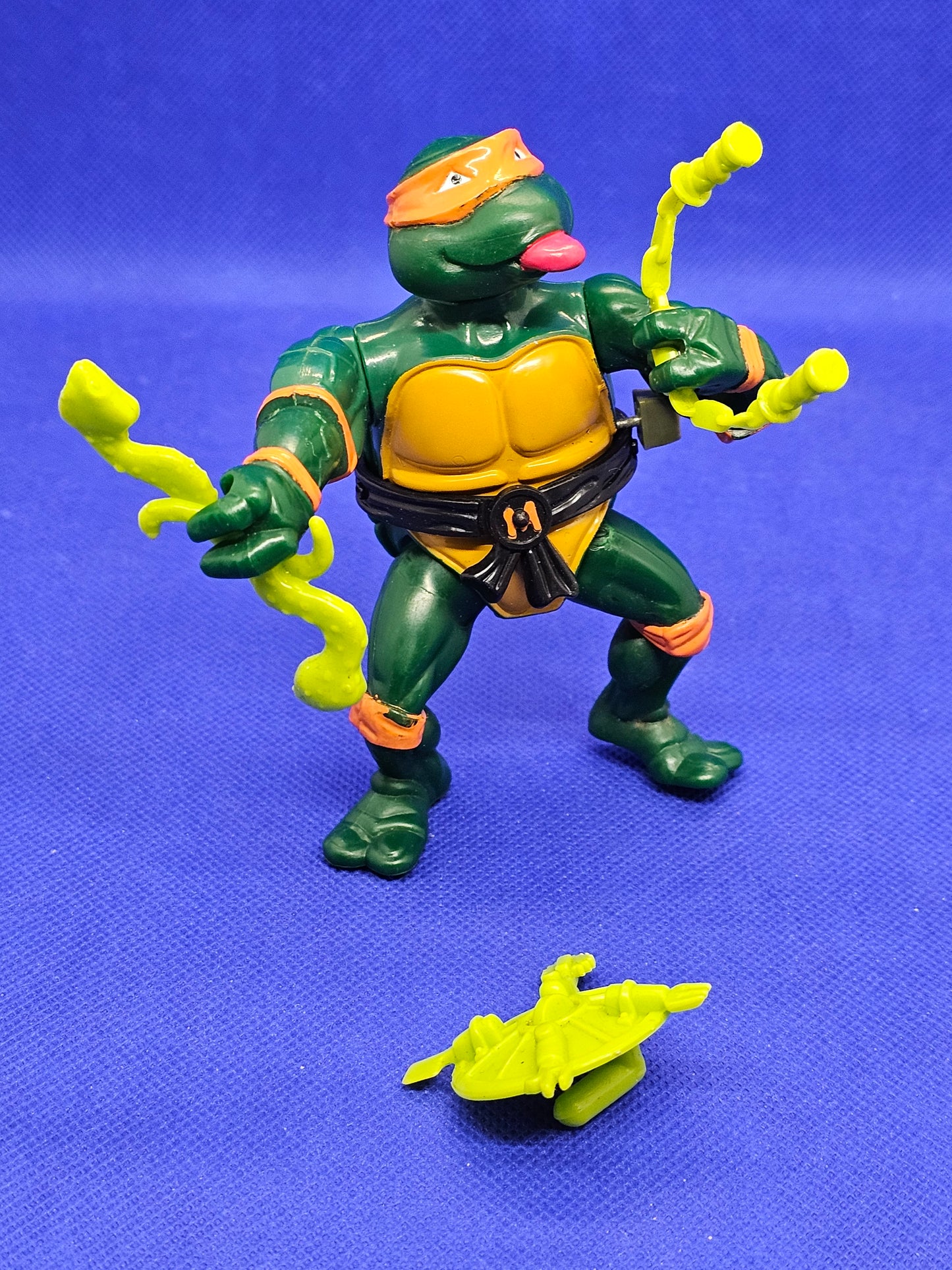 Rock’n Roll Michelangelo TMNT 1989 Playmates Toys Figurine Vintage complète 13