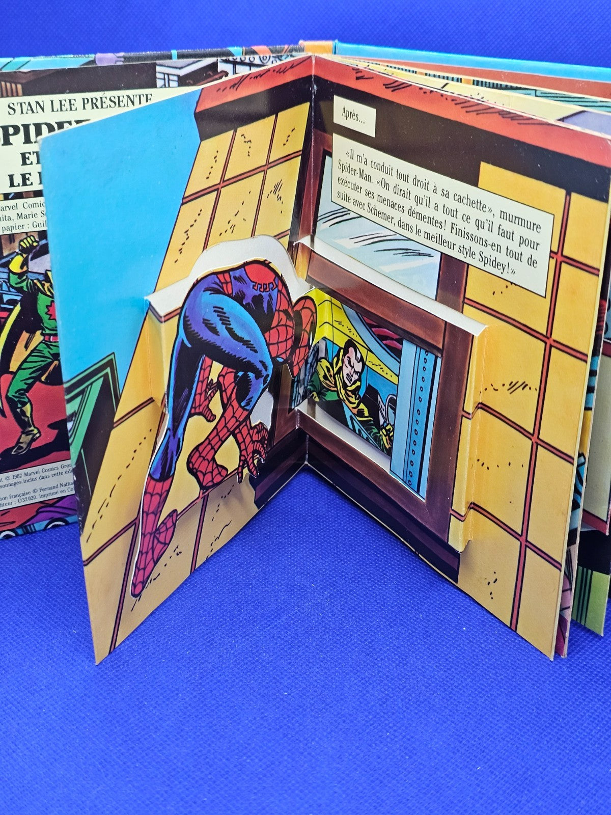 Spider-Man et Schemer le Diabolique Pop-Up Marvel Nathan 1982 Livre Animé3