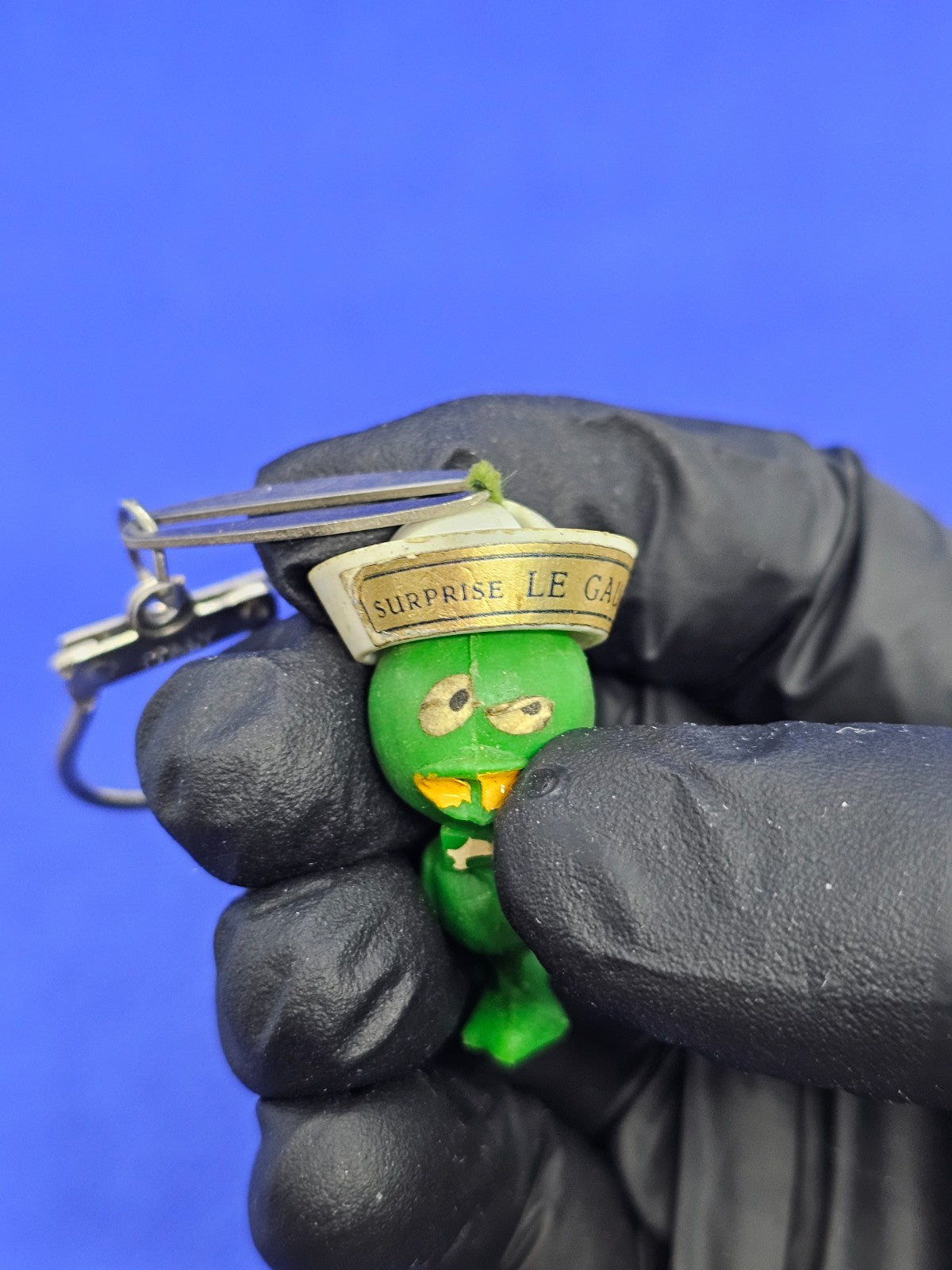 Porte‑clé vintage canard vert Surprise Le Gaulois1