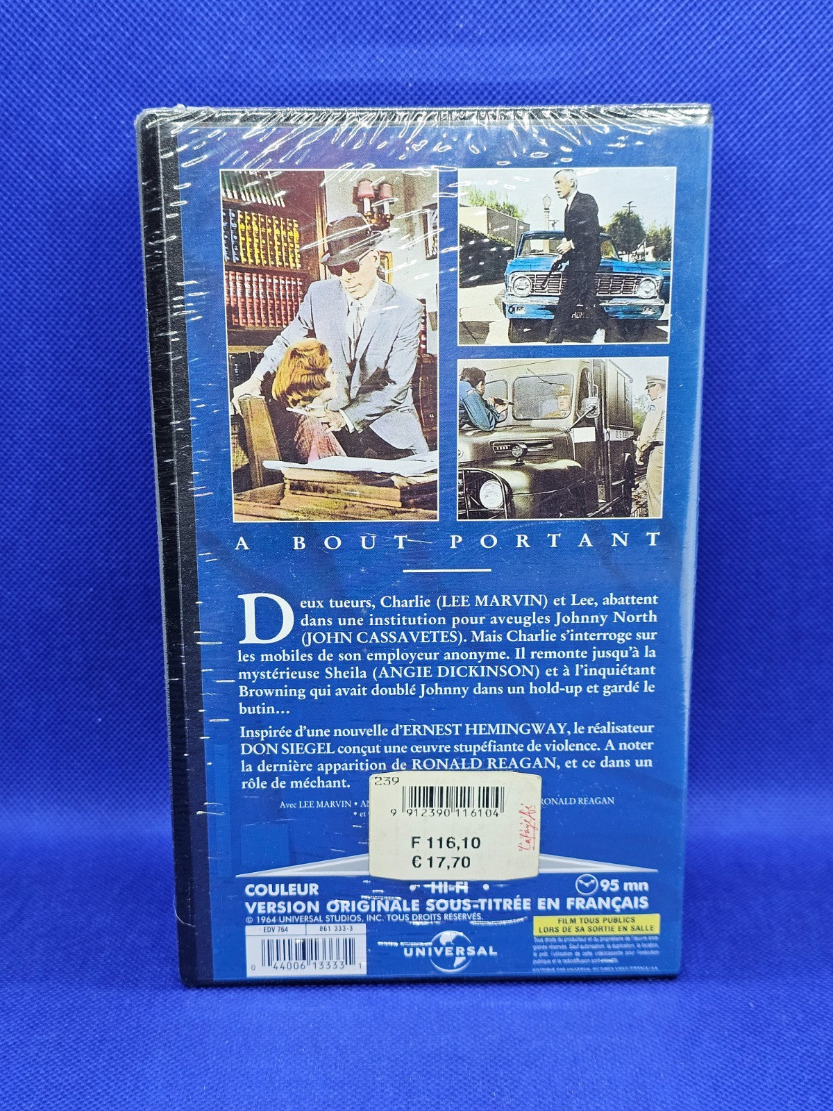 VHS A Bout Portant (The Killers), Scellée, Universal, Film Noir 1964, VO STF2