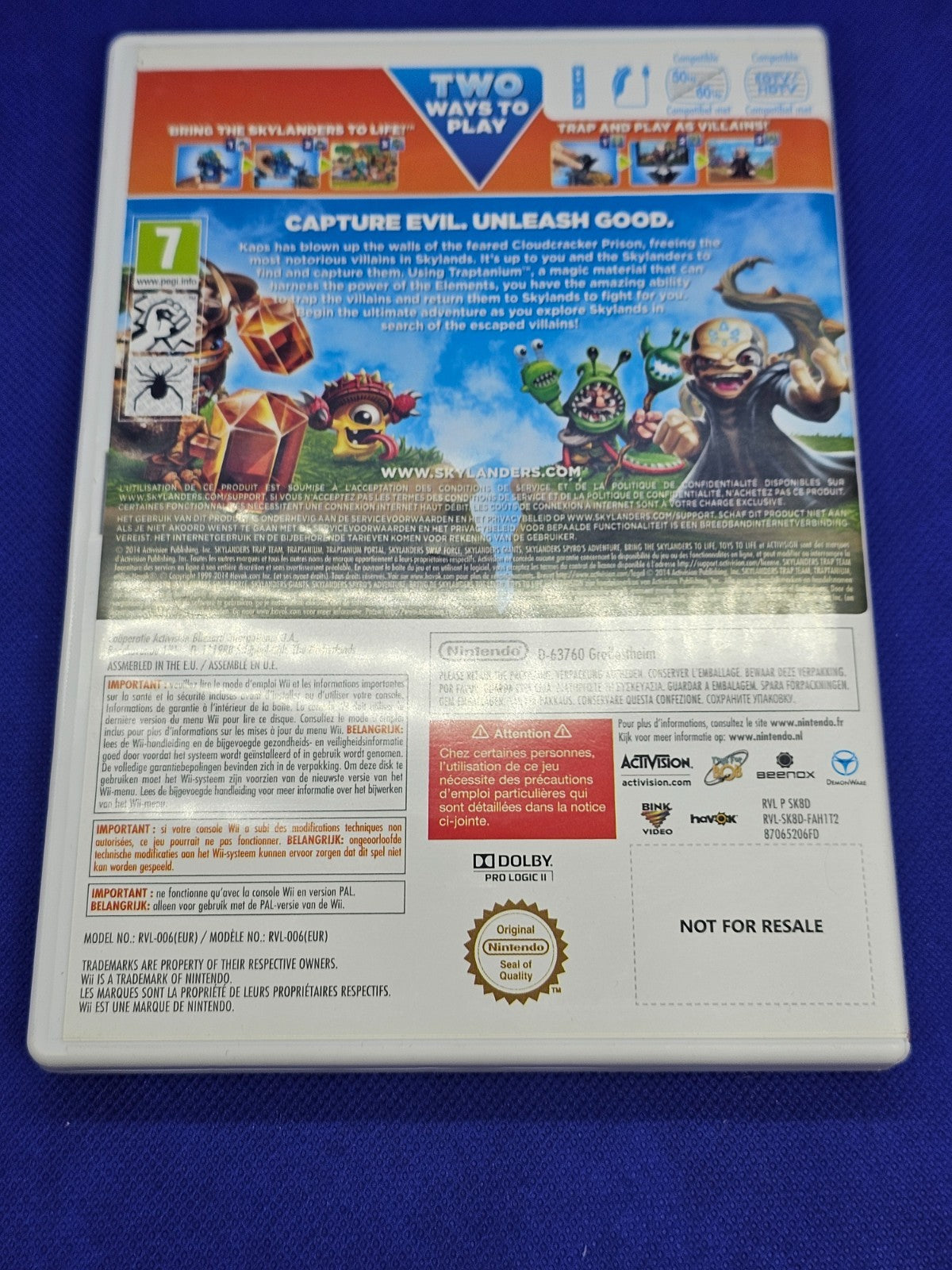 Skylanders Trap Team Nintendo Wii Activision 2014 PAL4