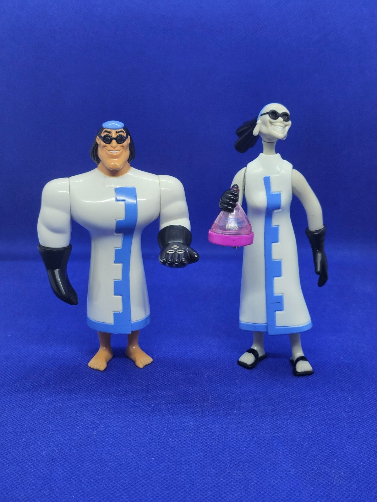 Figurines Kronk & Yzma, Kuzco, Disney, 2001, 12-13 cm0