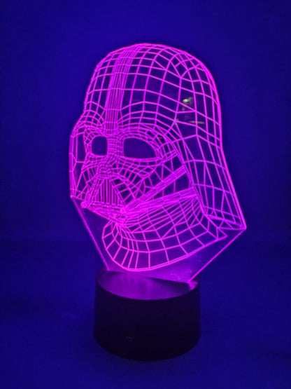 Lampe LED 3D Dark Vador Star Wars Fullsun Electronic FS2810C 7 Couleurs USB4