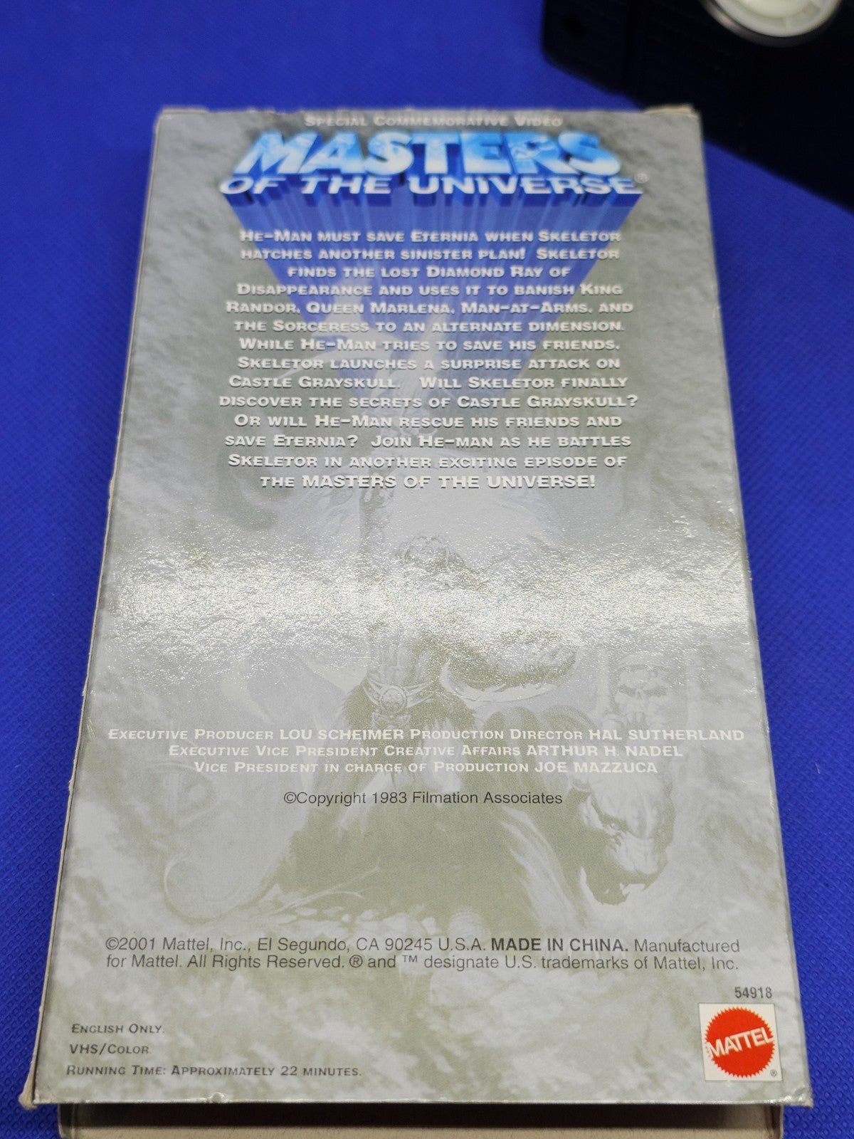 VHS Masters of the Universe Diamond Ray of Disappearance Mattel 20012