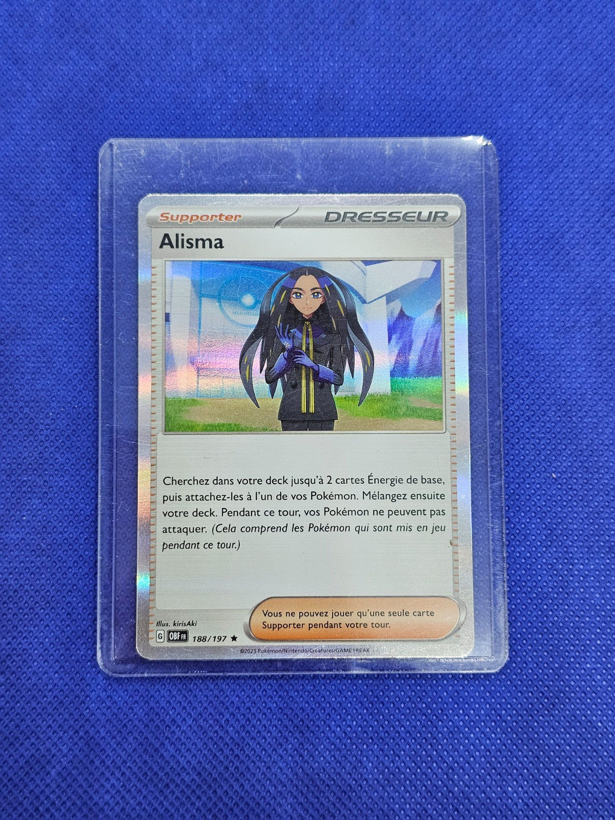 Alisma 188197 Pokémon Flammes Obsidiennes 2023 Holo Dresseur FR0
