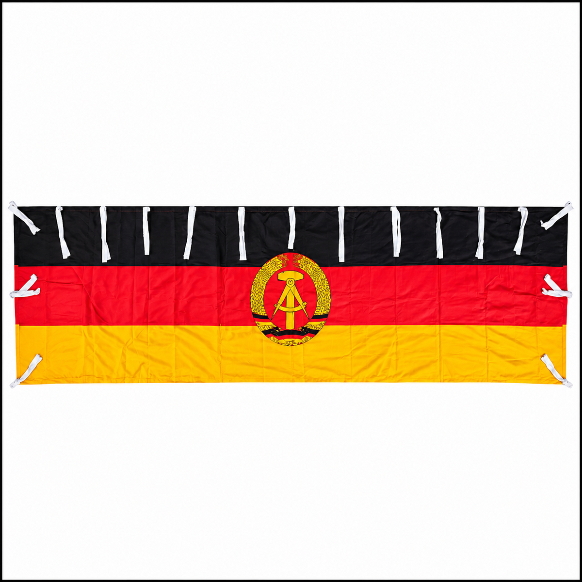 Grand drapeau RDA DDR Allemagne de l’Est balcon 330 cm vintage 1959-19900