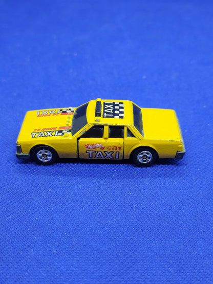 Hot Wheels Crack Ups City Taxi Cab Mattel 1983 Malaysia Jaune 7 cm2