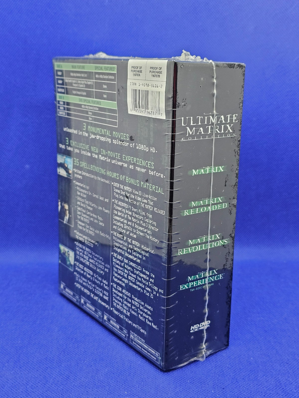 The Ultimate Matrix Collection HD DVD Zone US Neuf Sous Blister Warner Bros1