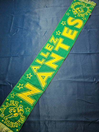 Écharpe FC Nantes Supporter Allez Nantes Vintage Football Ligue 1 Canaris0