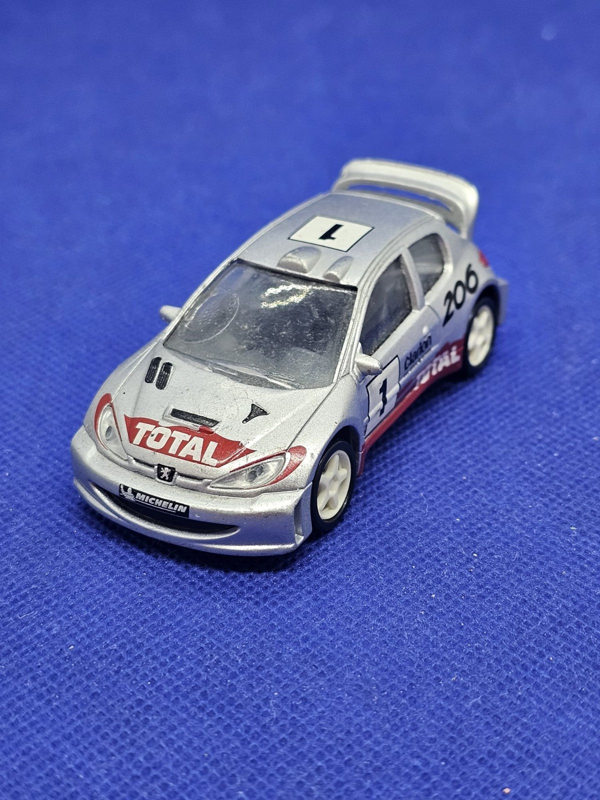 Peugeot 206 WRC n°1 Clarion Total Norev 3 Inches 154 Miniature Rallye0