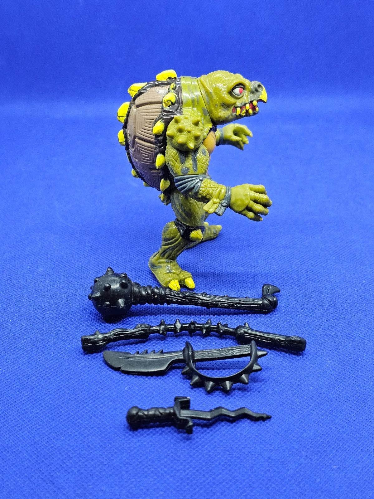 Tokka TMNT The Secret of the Ooze Tortues Ninja Playmates 1991 avec 4 armes3