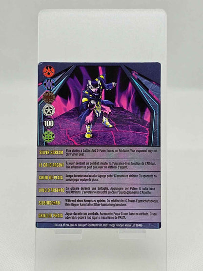 Carte Bakugan Silver Scream Ability, Spin Master, 2011, Le Cri d’Argent Gundalia