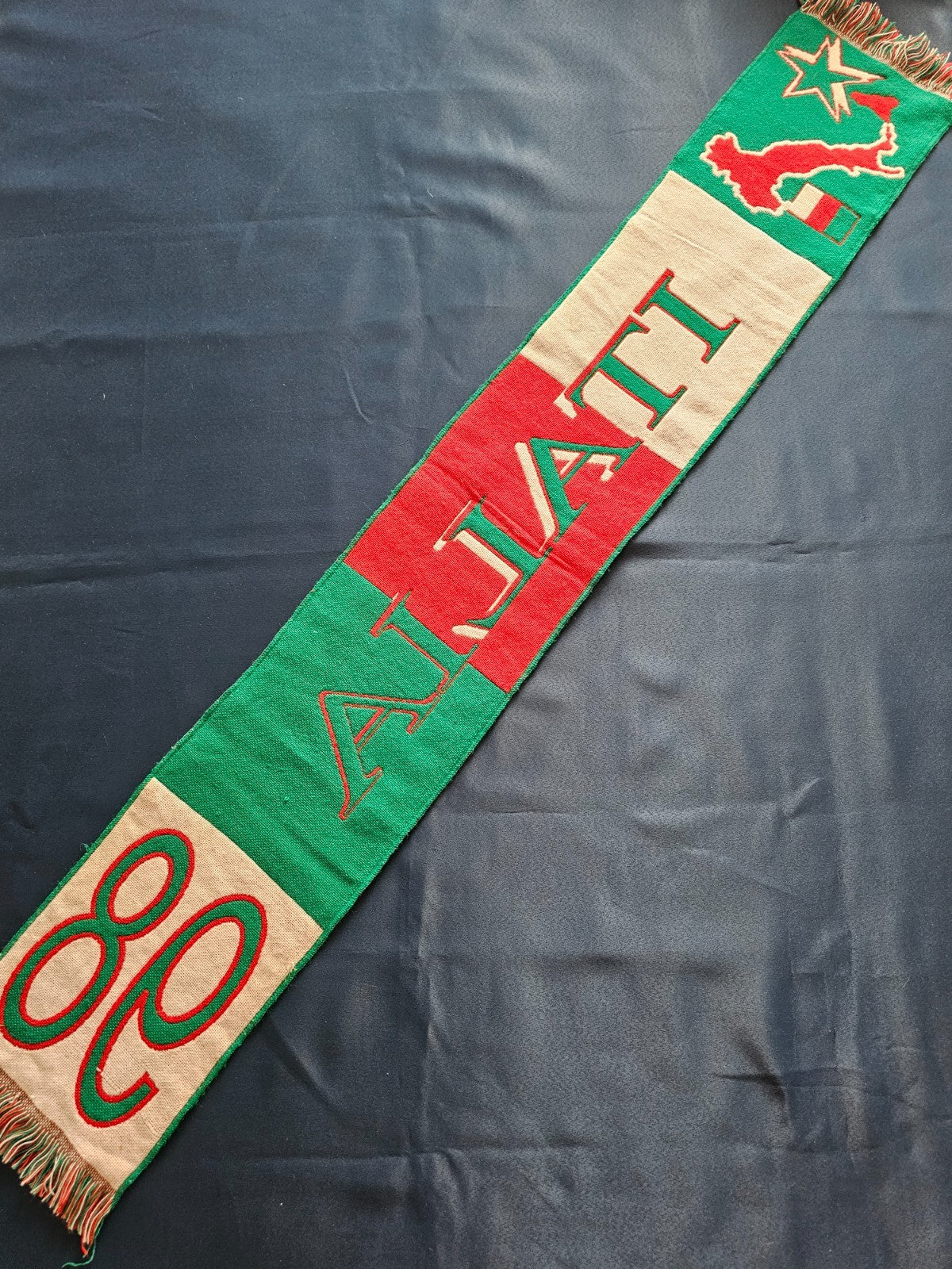 Écharpe Italie 98 Supporter Football Italia Coupe du Monde Vert Blanc Rouge3