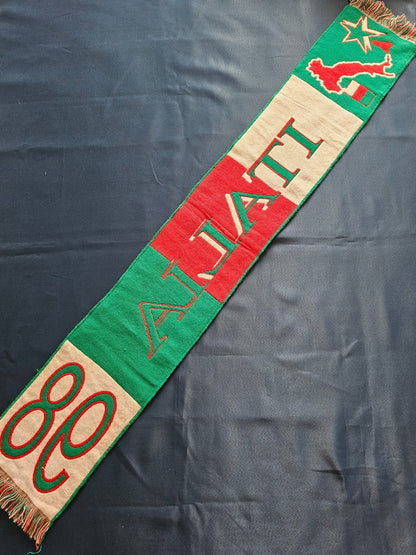 Écharpe Italie 98 Supporter Football Italia Coupe du Monde Vert Blanc Rouge3
