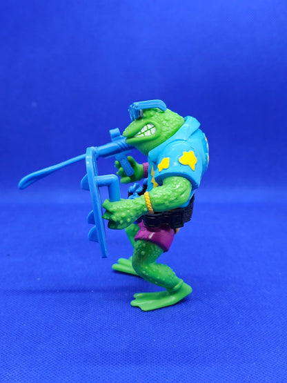 TMNT Genghis Frog Playmates 1989 Figurine Vintage Tortues Ninja Quasi Complète L1