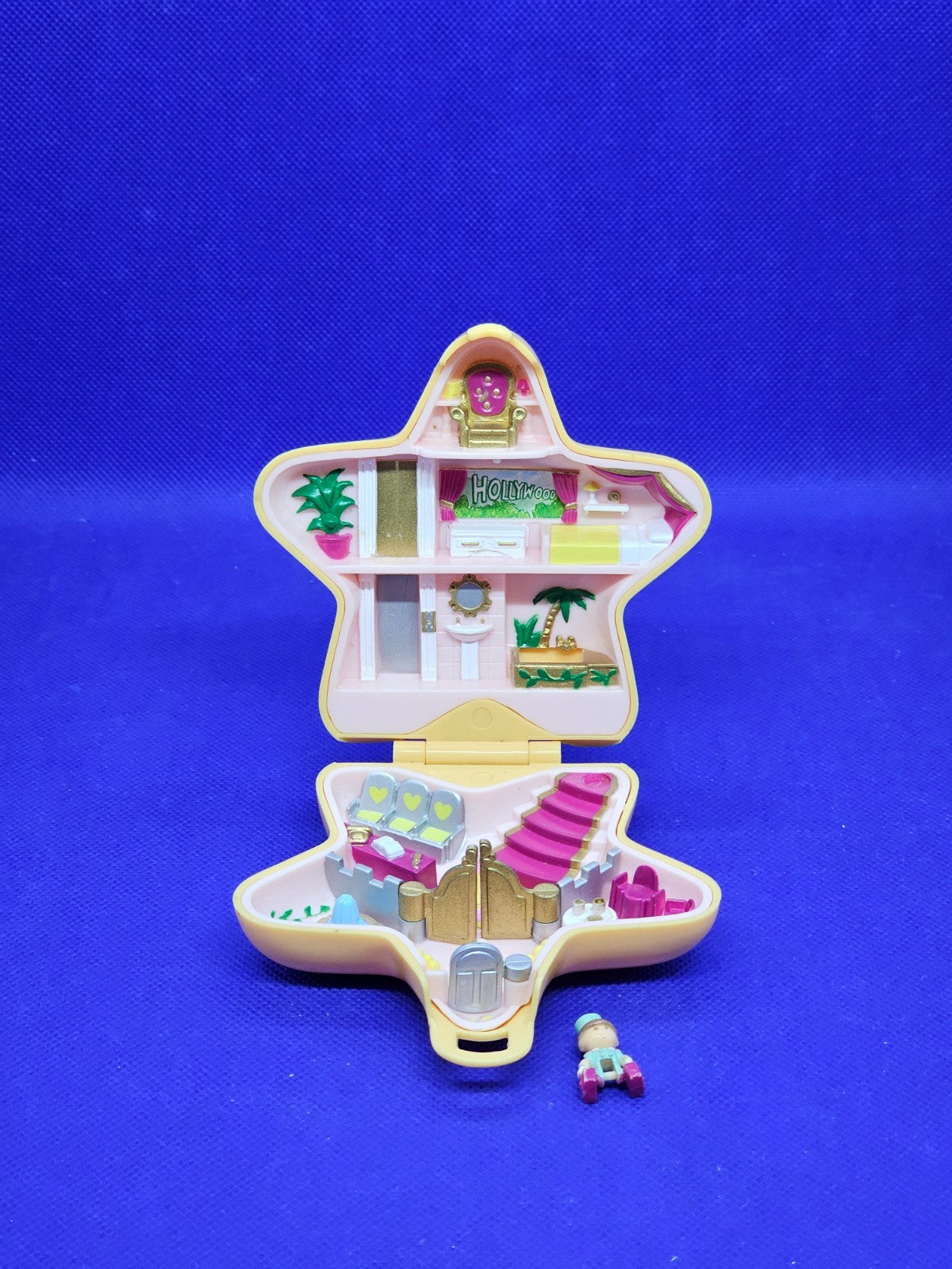 Polly Pocket Hollywood Hotel Bluebird 1992 Étoile Vintage Incomplet Figurine Abî0