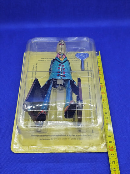 Figurine Paya Reproduction Vintage Wind-Up Tin Toy Homme Valises Jouet Mécanique2