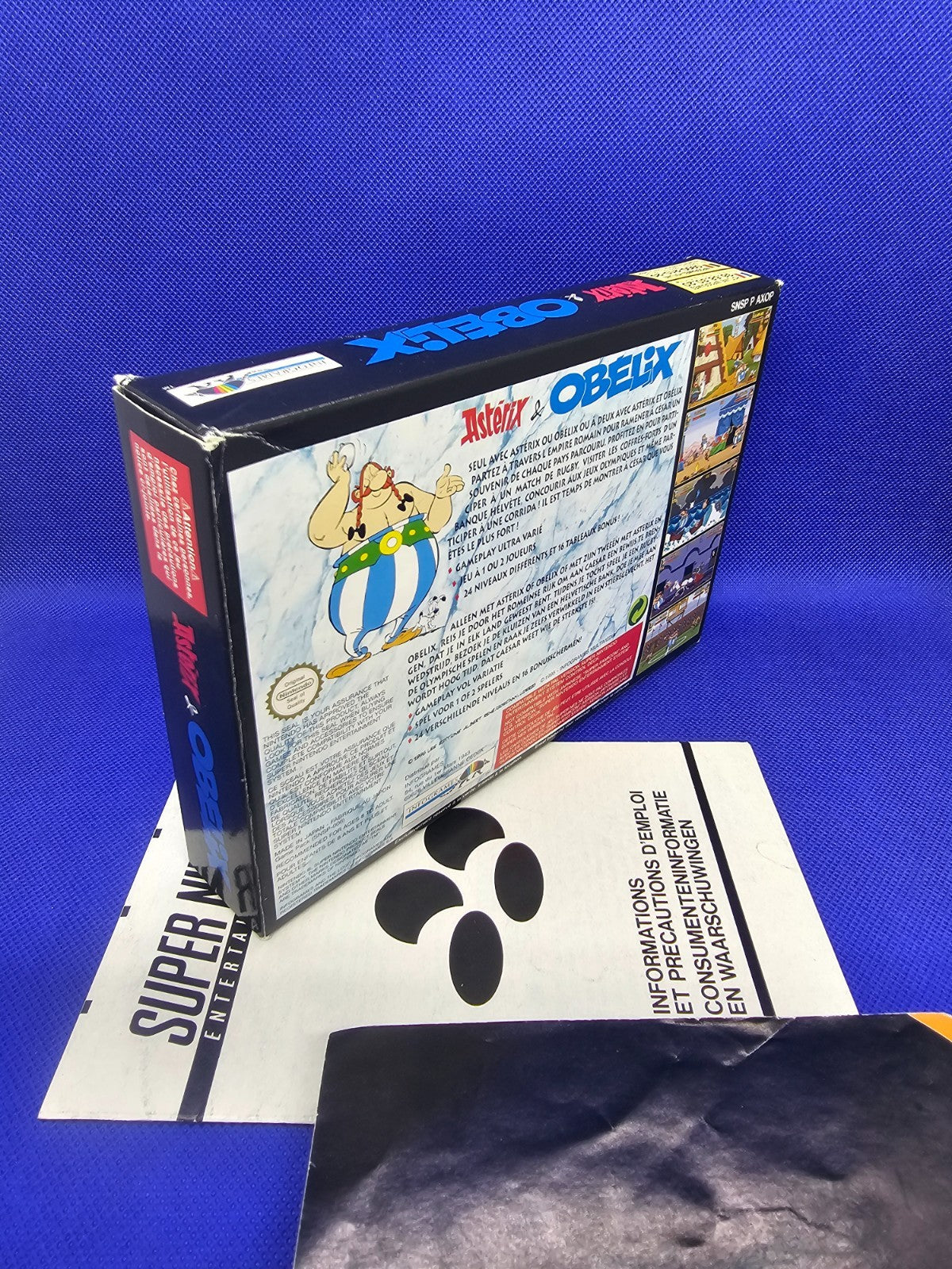 Astérix & Obélix Super Nintendo SNES PAL FAH Infogrames 1995 Boîte Notice4