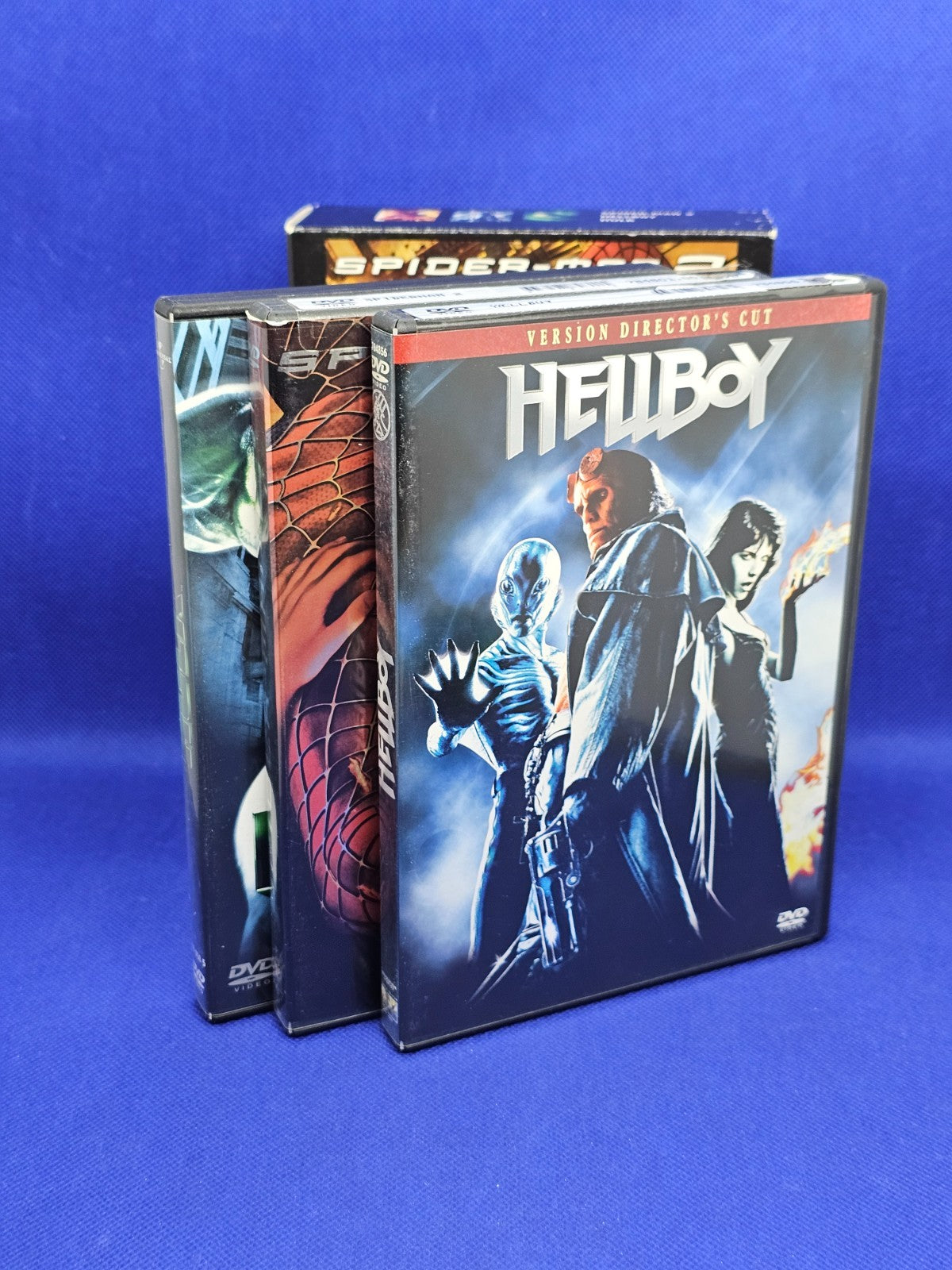 Coffret Spider-Man 2 Hellboy Hulk 3 DVD Marvel Universal 2007 VF3