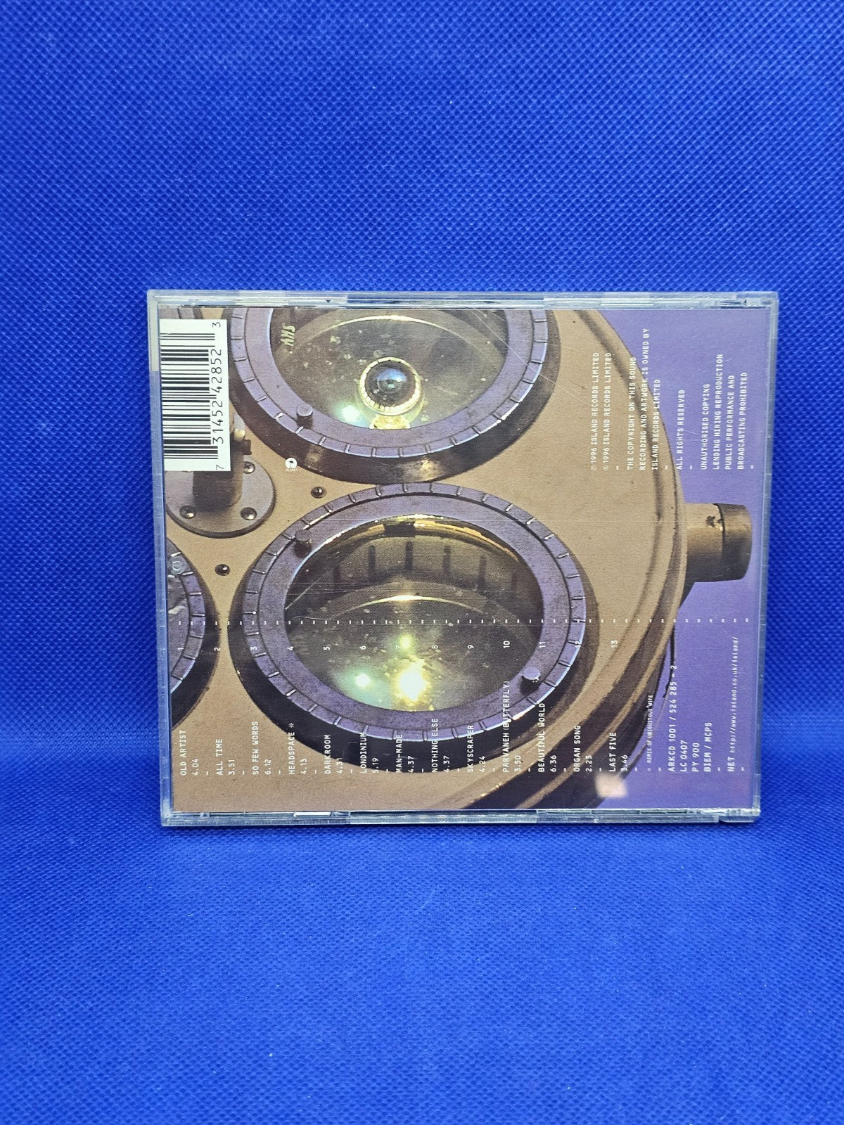 Archive Londinium CD Musical Album Trip Hop Island Records 19961